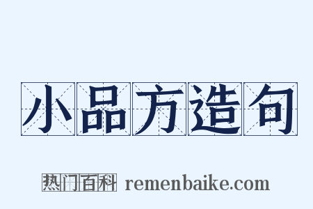 小品方造句是什么意思的图片